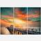 Designart - Wooden Pier - Landscape Photo Canvas Art Print